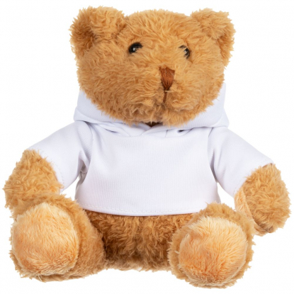 Мягкая игрушка Мишка Cuddleton в белом худи