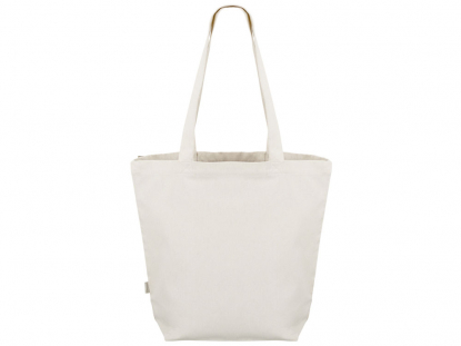 Сумка для шоппинга Cotton из переработанного хлопка, 280 г/м2, натуральная