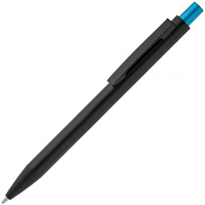 Ручка, черная с голубым
