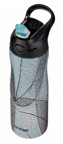 Термос-бутылка Contigo Ashland Couture Chill 0.59л, черная с белым