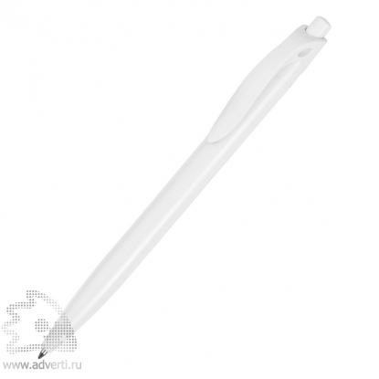 Ручка пластиковая шариковая Какаду, белая