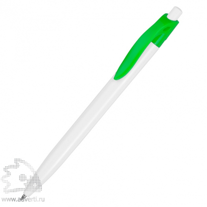 Ручка пластиковая шариковая Какаду, зеленая