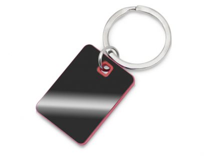 Брелок SteelPop Rct, стальной с красным
