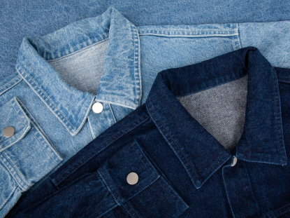 Куртка джинсовая O1, тёмно-синяя