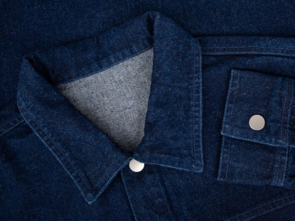 Куртка джинсовая O1, тёмно-синяя