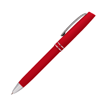Шариковая ручка soft-touch Consul, красная