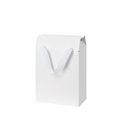 Подарочная коробка-пакет универсальная малая, белая