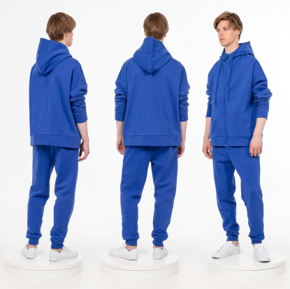 Толстовка унисекс H3, уценка, синяя