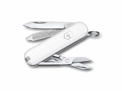 Нож-брелок VICTORINOX Classic SD Colors, белый