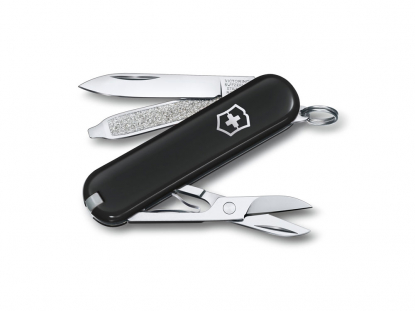 Нож-брелок VICTORINOX Classic SD Colors, черный