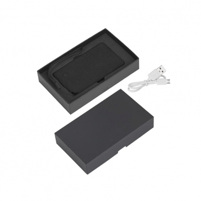 Зарядное устройство Камень, с покрытием soft grip, в подарочной коробке, 4000 mAh, черный, в коробке