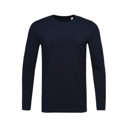 Футболка мужская с длинным рукавом New Gen 180, темно-синяя