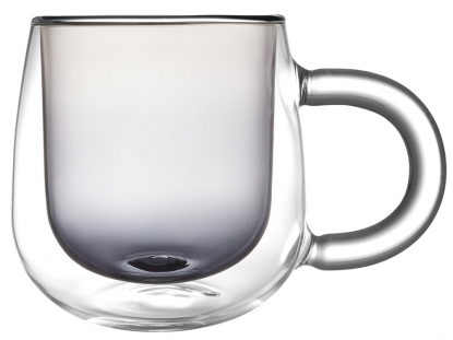 Кружка с двойными стенками и градиентом Fog, черная