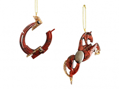 Набор елочных игрушек Лошадь и Подкова