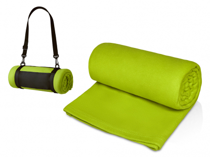 Плед Нежность с ремешком на плечо, зеленое яблоко