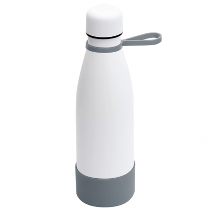Термобутылка герметичная вакуумная Olivia To Go, белая с серым