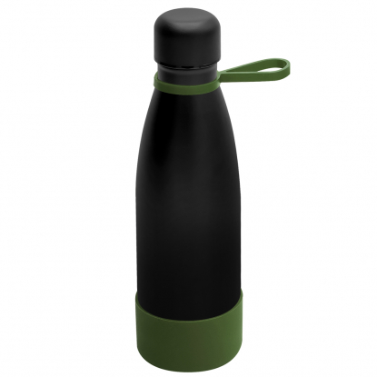 Термобутылка герметичная вакуумная Olivia To Go, чёрная с хаки