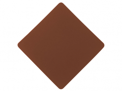 Патч Ромб, soft-touch, коричневый