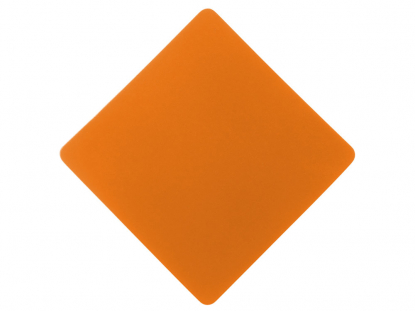 Патч Ромб, soft-touch, оранжевый