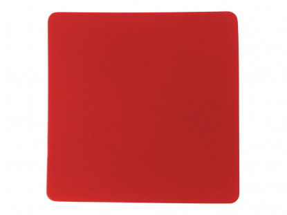 Патч Квадрат, soft-touch, красный