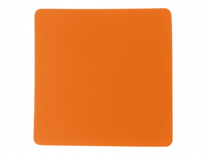 Патч Квадрат, soft-touch, оранжевый