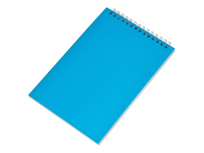 Блокнот А5 в пластиковой обложке, синий