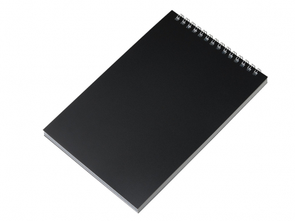 Блокнот А5 в пластиковой обложке, черный