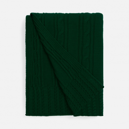 Плед Remitti, темно-зеленый