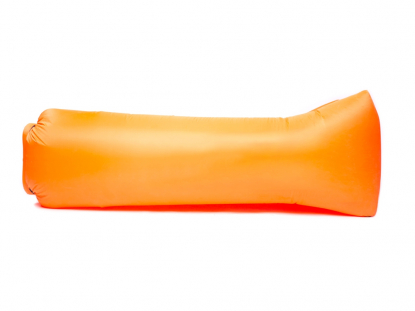 Надувной диван Биван Promo, оранжевый, вид сбоку