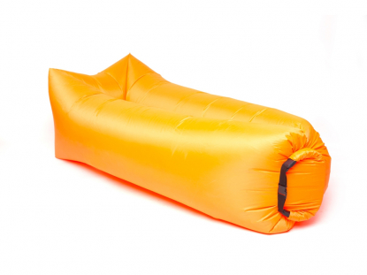 Надувной диван Биван Promo, оранжевый, в проекции
