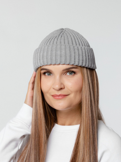 Шапка Hipsta, серый меланж