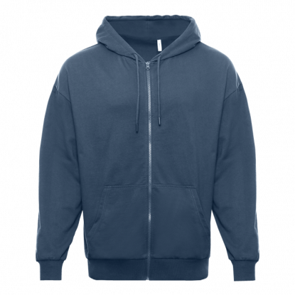 Толстовка STAN Oversize Zip с капюшоном футер без начёса, графит