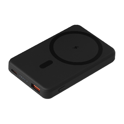 Внешний аккумулятор Largo PD 5000mAh с функцией беспроводной зарядки 15W, черный