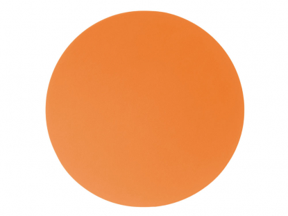 Патч Круг, soft-touch, оранжевый