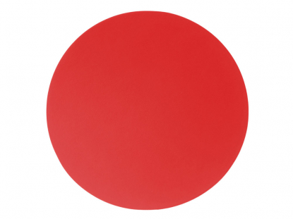 Патч Круг, soft-touch, красный