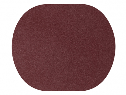 Патч Овал, nubuk, коричневый