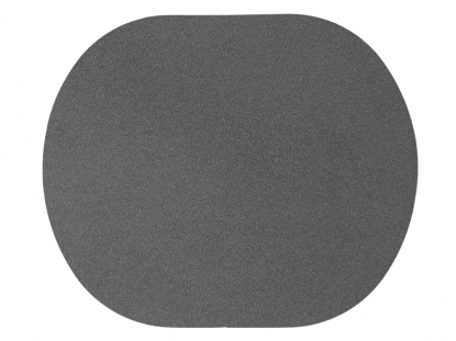 Патч Овал, nubuk, серый