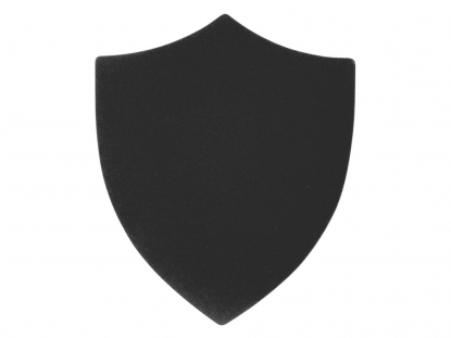 Патч Щит, nubuk, черный