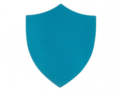 Патч Щит, nubuk, голубой