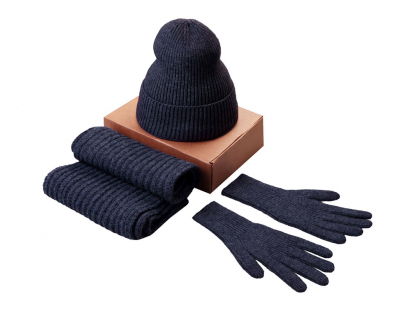 Подарочный набор Nordend, темно-синий меланж