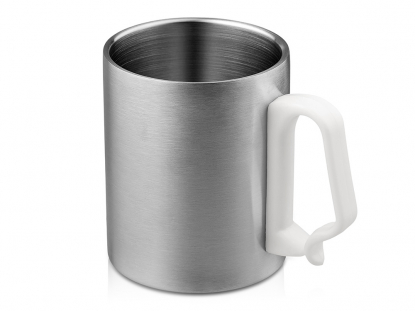 Стальная кружка с двойными стенками Climber Max, белая