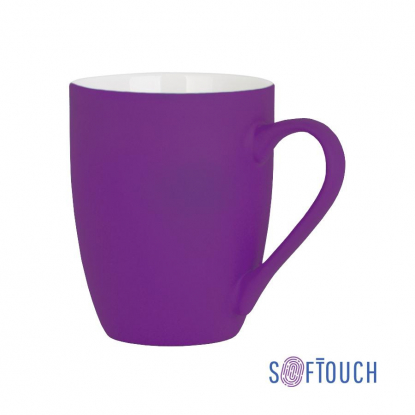 Кружка Trend, покрытие soft touch, фиолетовая