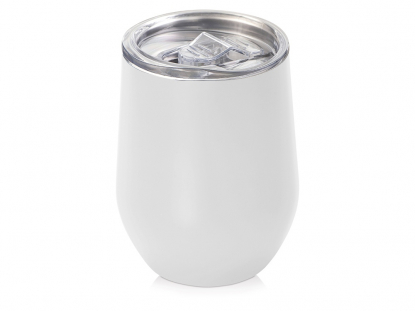 Вакуумная термокружка Sense в крафтовой упаковке, белая