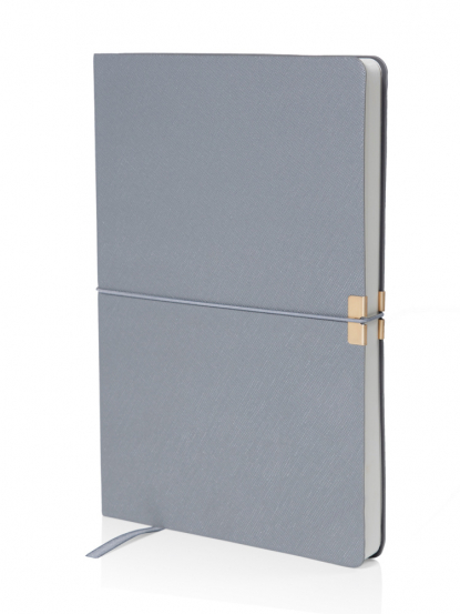 Ежедневник А5 в гибкой обложке Jim, серый