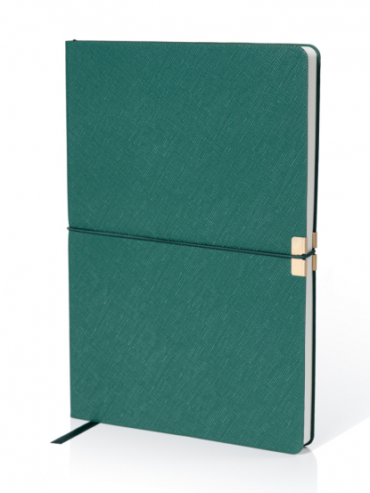 Ежедневник А5 в гибкой обложке Jim, зеленый