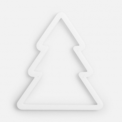 Подвеска Елочка, 3D-печать, белая