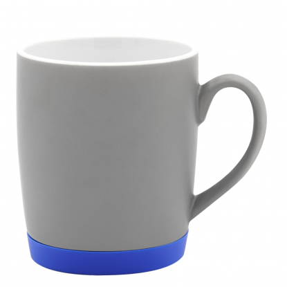 Кружка Make Me To Go, серая с синим