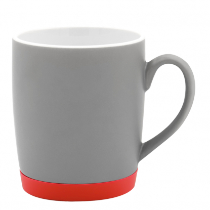 Кружка Make Me To Go, серая с красным