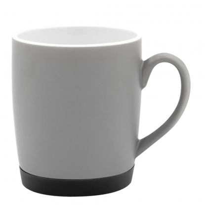 Кружка Make Me To Go, серая с черным