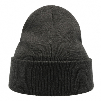 Шапка вязаная двойная Wind-S, темно-серая